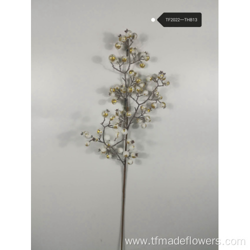 White Artificial Christmas Fruit Bouquet